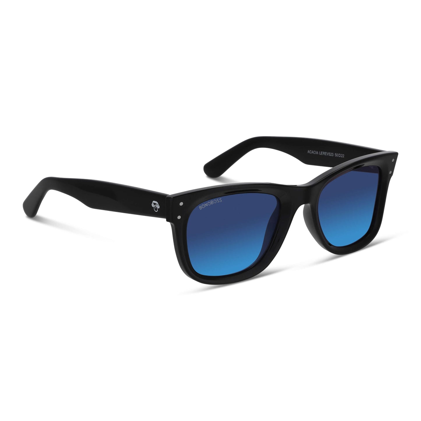 anteojos de sol polarizados para hombre y mujer color negro cristal azul #color_espejado-azul