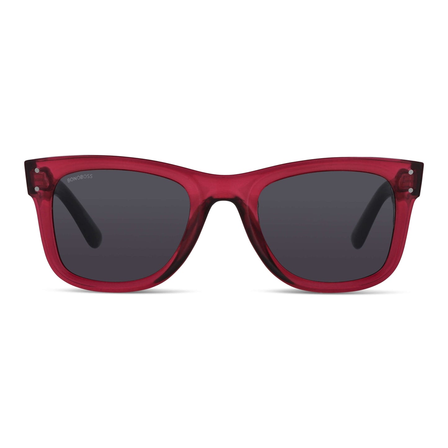 anteojos de sol polarizados para hombre y mujer color rojo cristal negro #color_rosado