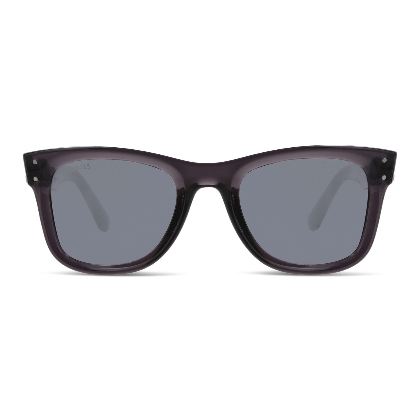 Acacia Reverse lentes de sol espejado gris vista frontal diseño universal #color_espejado-gris