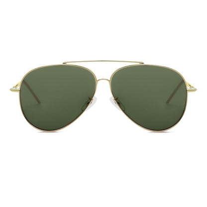 Maverick Reverse lentes de sol G15 verde militar vista frontal diseño universal #color_g15