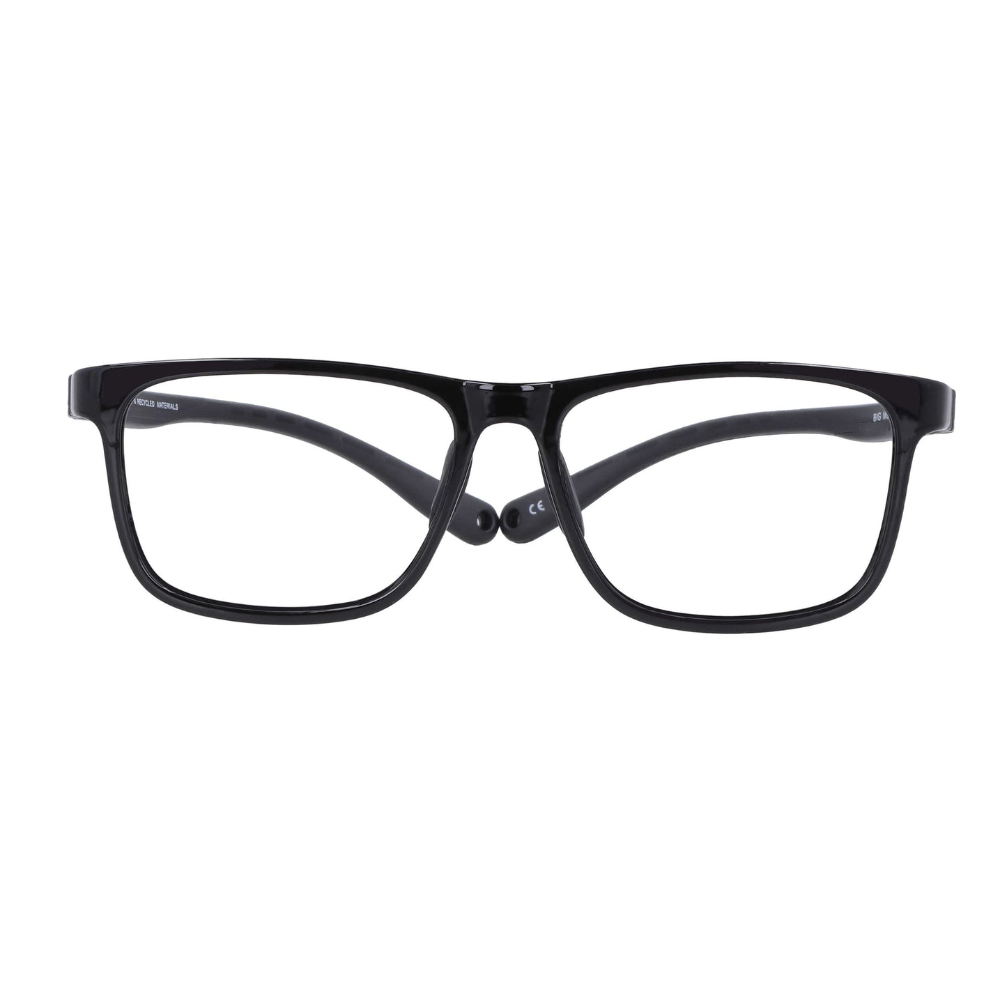 BonoKids Luffy Clip anteojos ópticos negro diseño frontal para mujer #color_negro