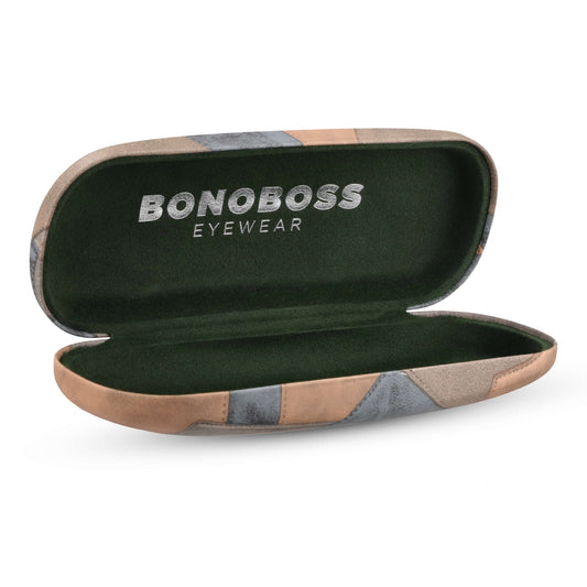 Estuche premium incluido con Estuche Clamb accesorio para lentes Bonoboss #color_cafe