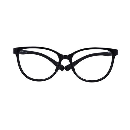 BonoKids Nami Clip anteojos ópticos negro diseño frontal para mujer #color_negro