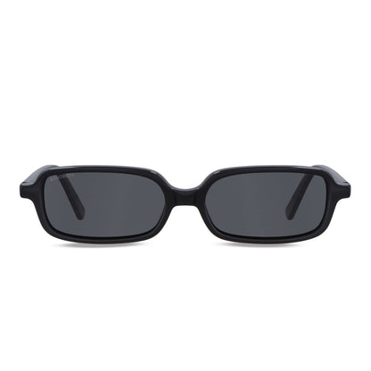 Vista frontal de Navarino gafas ópticos color negro para mujer #color_negro
