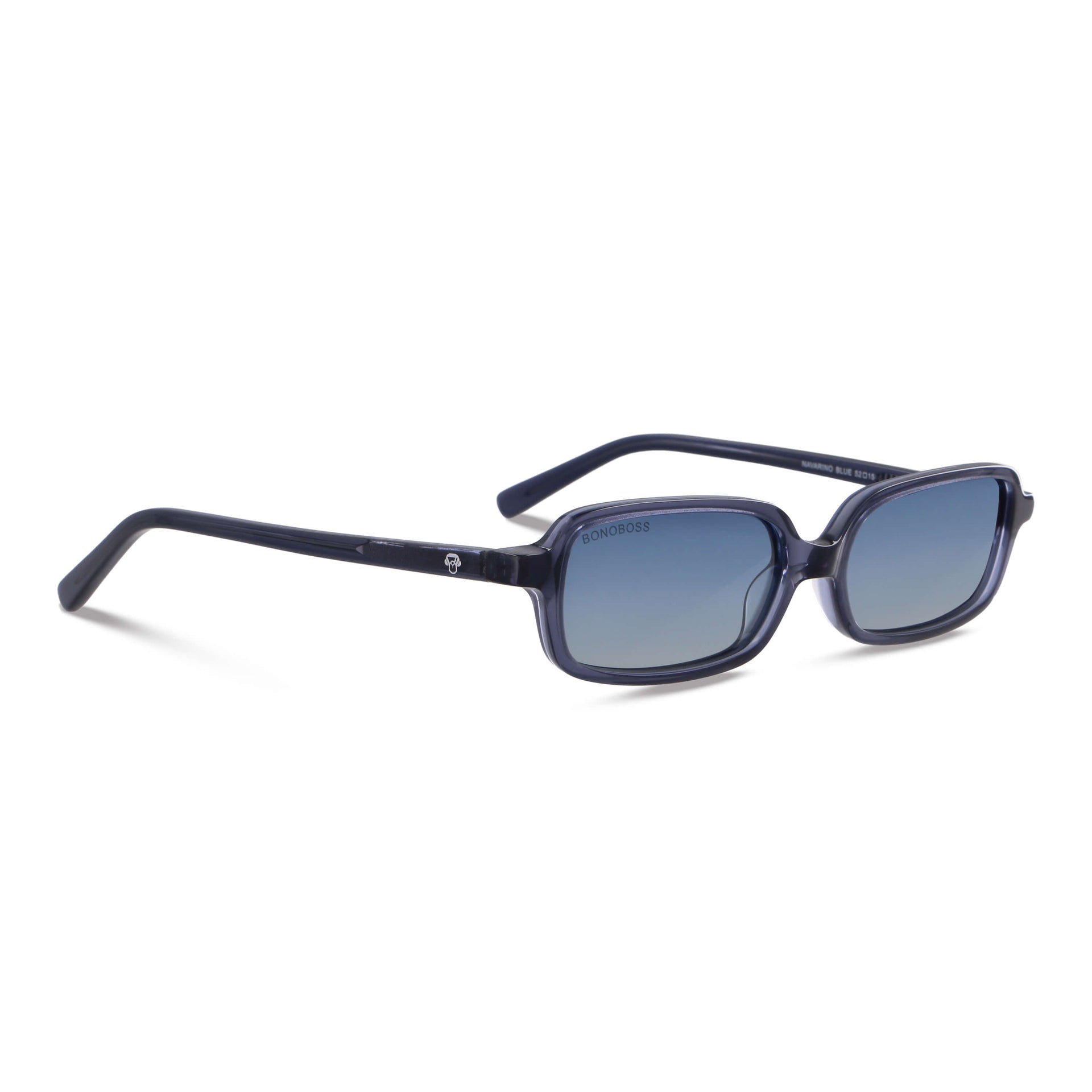 Vista frontal de Navarino gafas ópticos color azul para mujer #color_azul