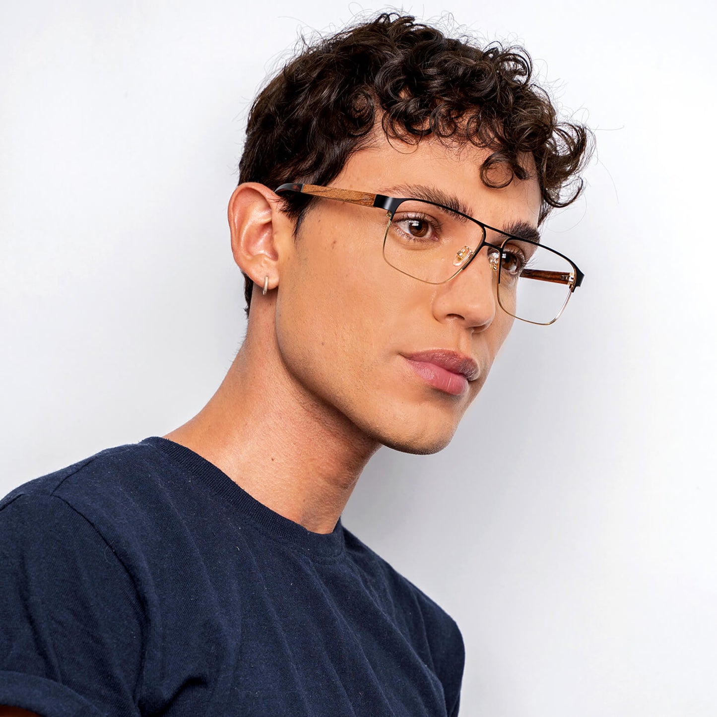 lentes metalicos rectangulares acero inoxidable madera opticos receta bifocales multifocales hombre mujer retro vision sustentable mayorista distribuidor.jpg #color_dorado
