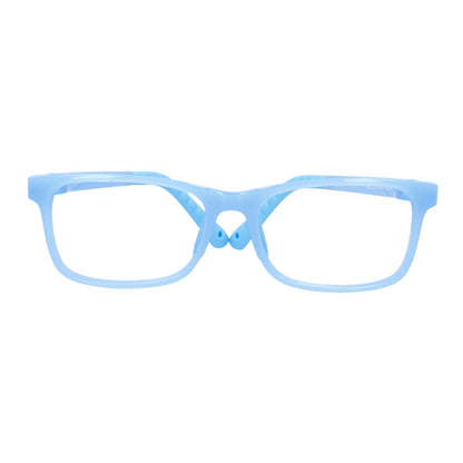 BonoKids Nico Clip anteojos ópticos azul diseño frontal para mujer #color_azul