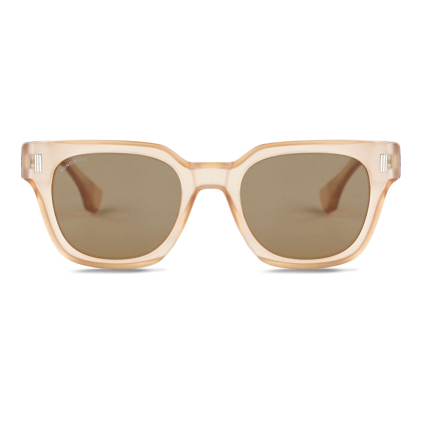 Osorno RPET lentes de sol champagne vista frontal diseño universal #color_champagne