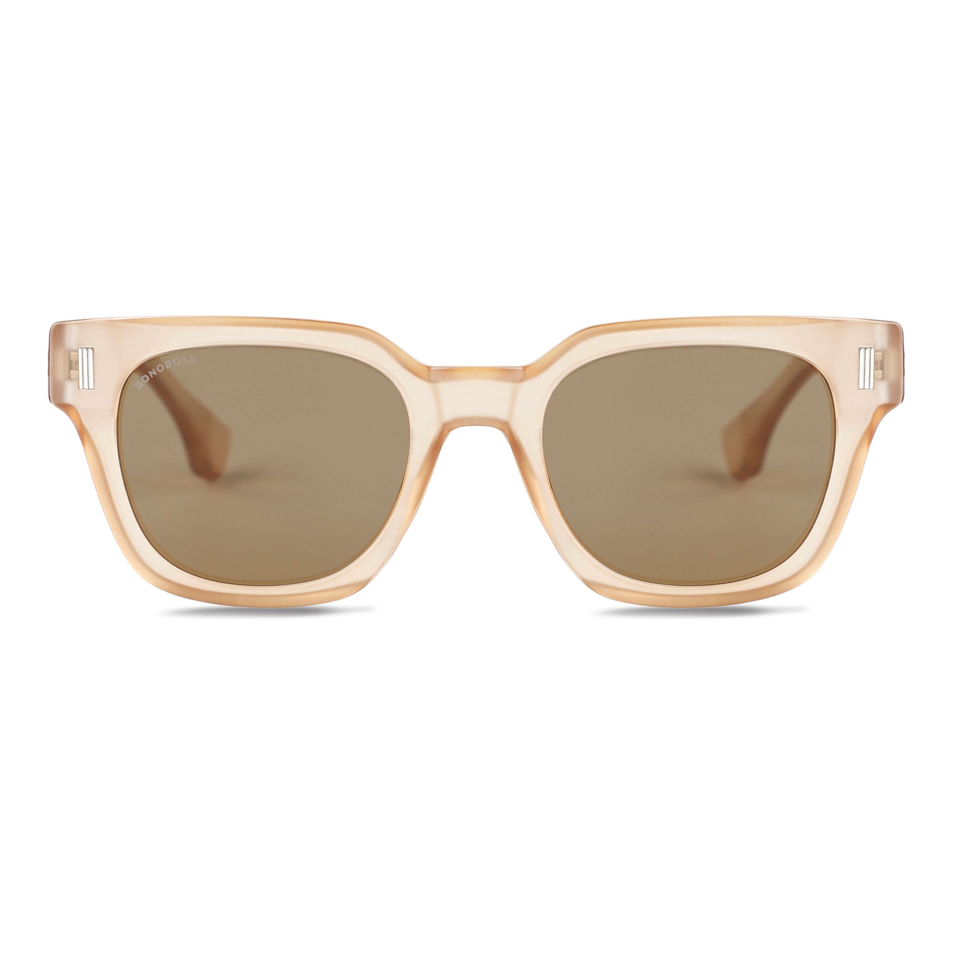 Osorno RPET lentes de sol champagne vista frontal diseño universal #color_champagne