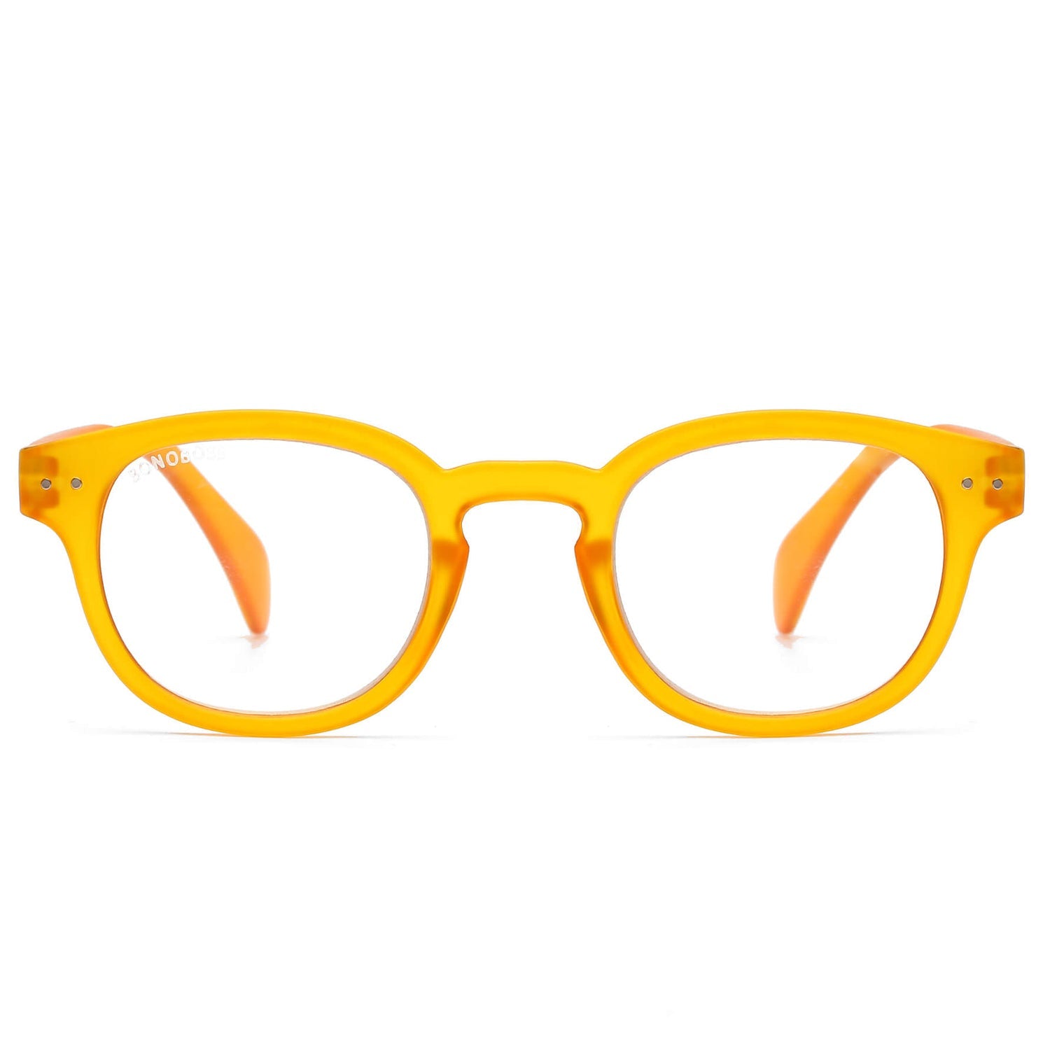 anteojo lectura filtro azul color amarillo redondeado para hombre mujer moda sustentable botellas plasticas recicladas  