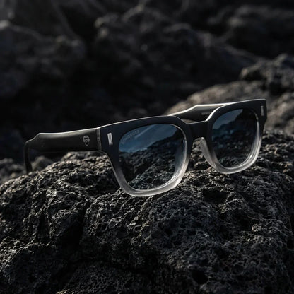 Lentes sol Osorno RPET polarizados UV400 fotografia editorial Bonoboss #color_degrade-azul