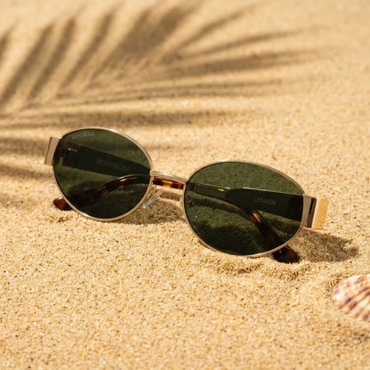 Lentes sol New Lennon polarizados UV400 sobre arena dorada costa textura natural Bonoboss #color_g15