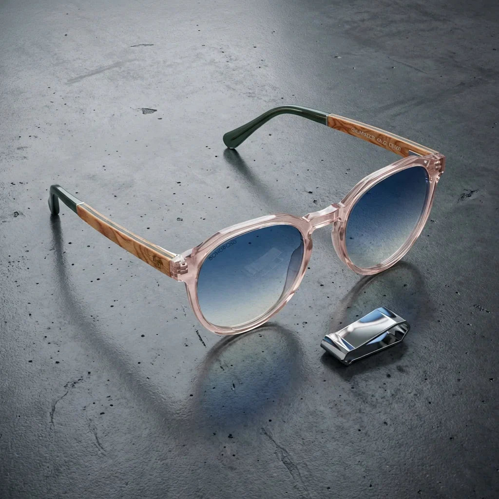 Primer plano frontal Galápagos gafas polarizadas cristal transparente #color_transparente
