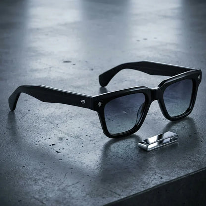 Lentes sol Bruno polarizados UV400 sobre concreto urbano textura industrial Bonoboss #color_degrade