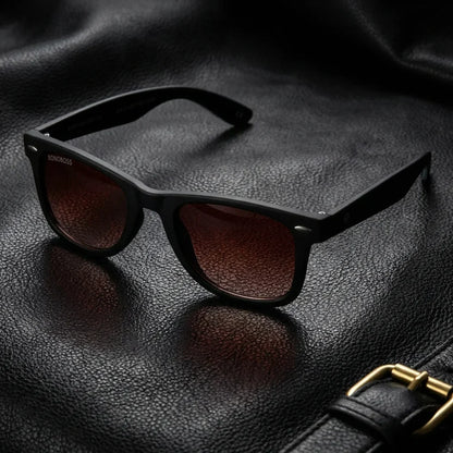 Acacio RPET gafas polarizadas acabado rojo estilo retro para hombre y mujer #color_rojo