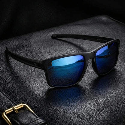 Azul Lautaro RPET anteojos de sol vista de frente unisex #color_azul