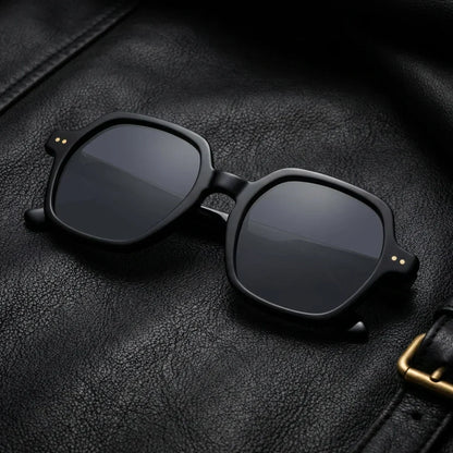 Canarias lentes de sol UV400 acabado tono negro estilo retro para hombre y mujer #color_negro