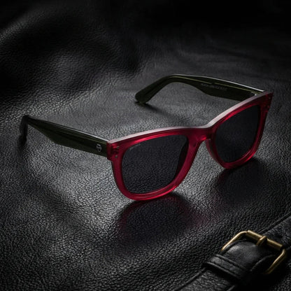 Acacia Reverse clásico lentes de sol UV400 rosado suave vista frontal con protección UV400 #color_rosado
