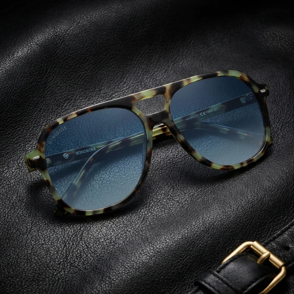 Verde clásico Orson E.D lentes de sol UV400 unisex frontal #color_verde