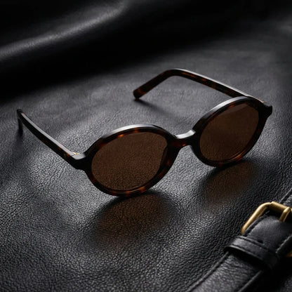 Guapi Island lentes de sol hombre premium tono carey clásico vista frontal #color_carey