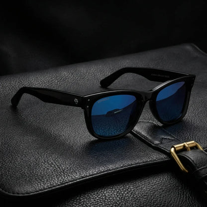Espejado azul Acacia Reverse anteojos de sol vista de frente unisex #color_espejado-azul