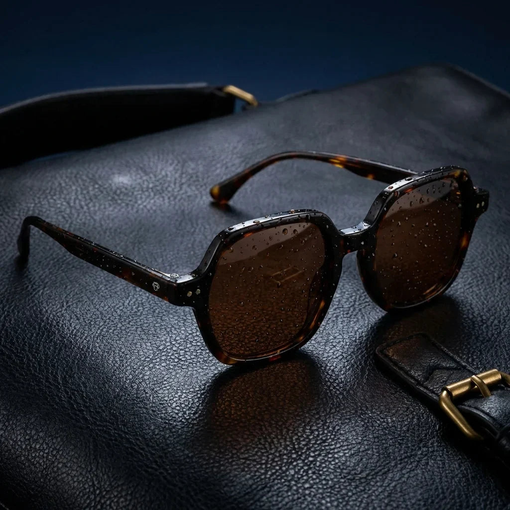 Canarias anteojos de sol carey tortoise diseño frontal para hombre y mujer #color_carey