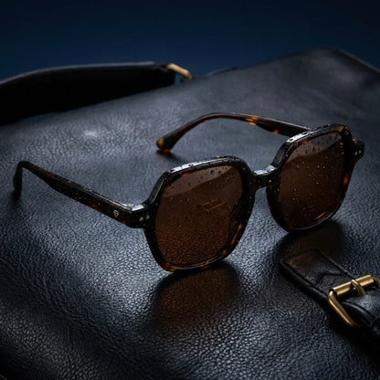Canarias anteojos de sol carey tortoise diseño frontal para hombre y mujer #color_carey