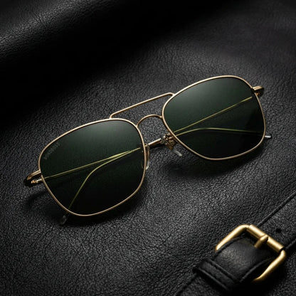 Frontal Commander Reverse lentes de sol hombre verde militar G15 plástico reciclado #color_g15