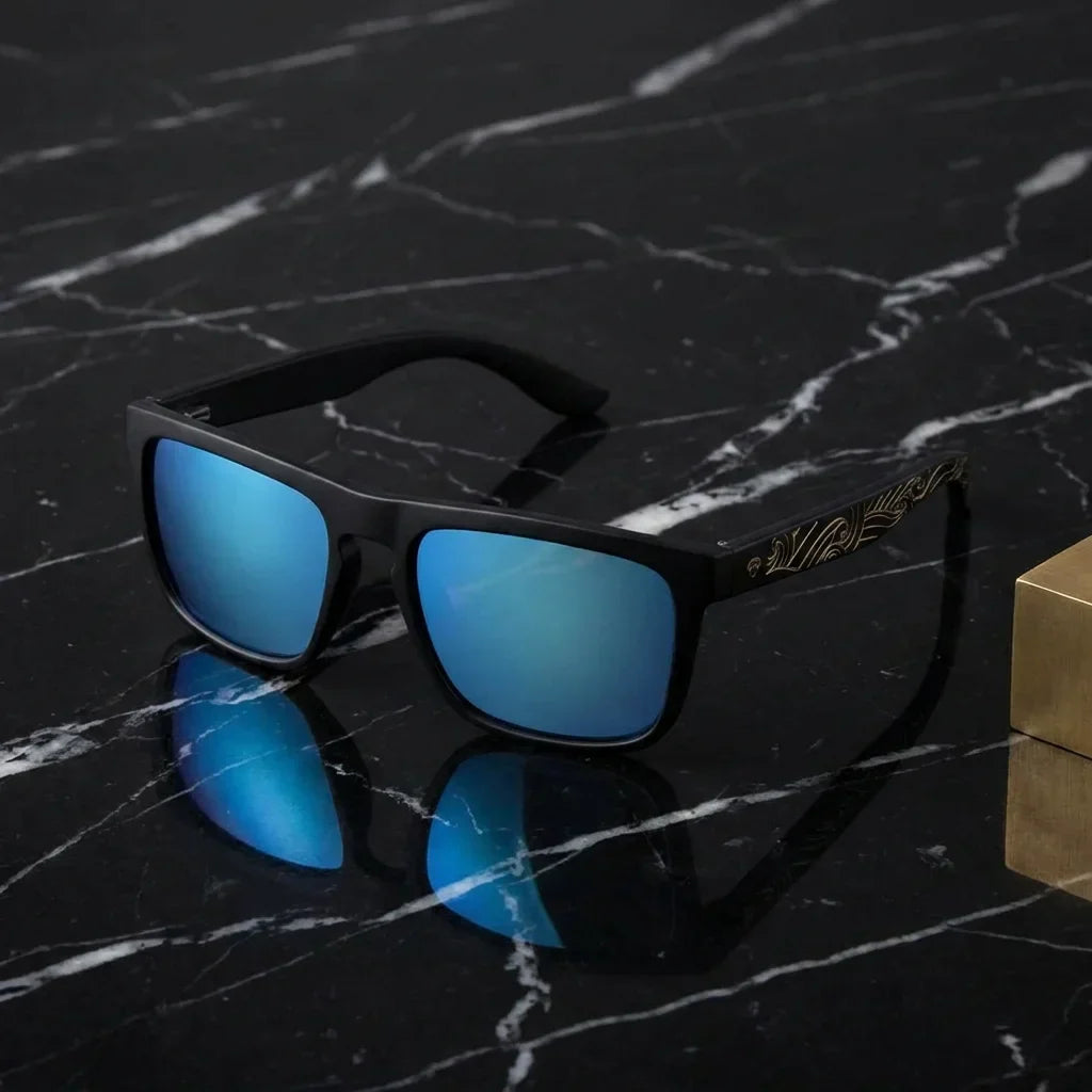 Diseño Lautaro Dark Designer's lentes de sol color frontal hombre y mujer #color_waves-sky