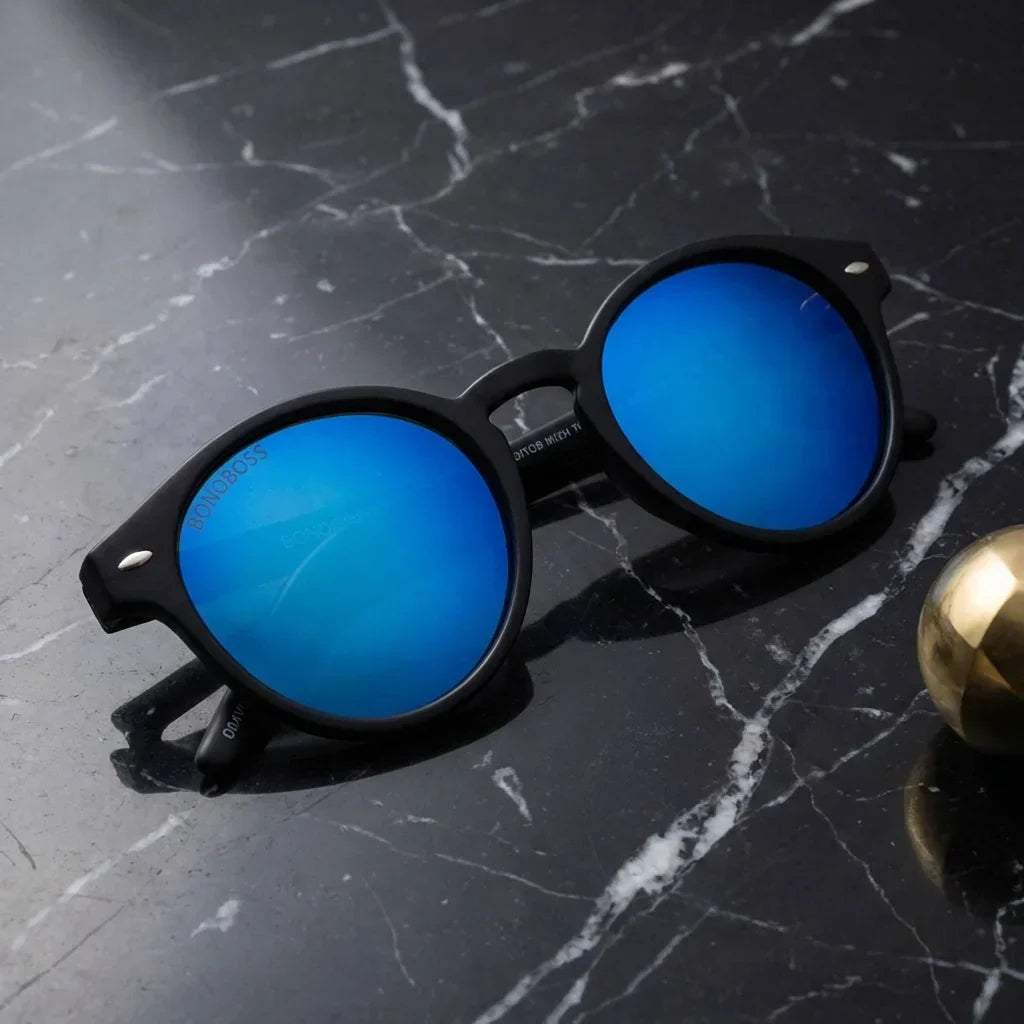 Joplin RPET lentes polarizados cristal espejado azul vista frontal #color_espejado-azul