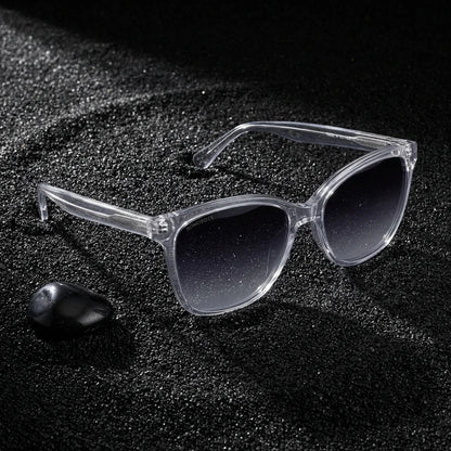 Lentes sol Tiare ❀ polarizados UV400 sobre arena negra volcanica Bonoboss #color_transparente