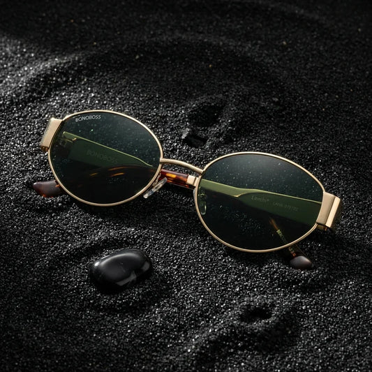 New Lennon en verde G15 lentes polarizados de frente patas de madera #color_g15