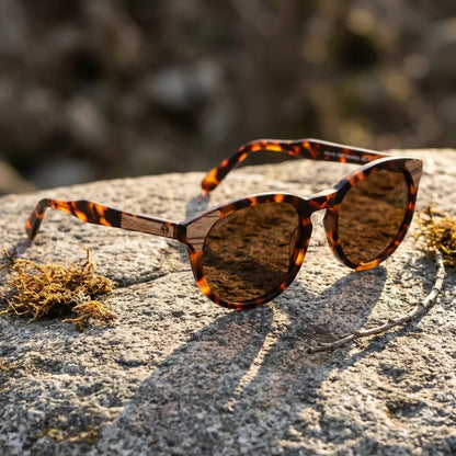 Lentes sol Chiloé 0084 polarizados UV400 paisaje patagonico naturaleza sustentable Bonoboss #color_carey