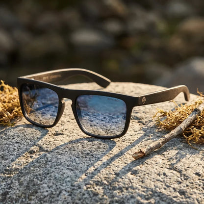 Lentes sol Lautaro Dark polarizados UV400 paisaje patagonico naturaleza sustentable Bonoboss #color_degrade-azul