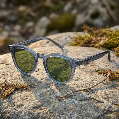Lentes sol Lenga polarizados UV400 paisaje patagonico naturaleza sustentable Bonoboss #color_azul