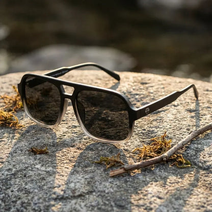 Lentes sol Orson RPET polarizados UV400 paisaje patagonico naturaleza sustentable Bonoboss #color_black
