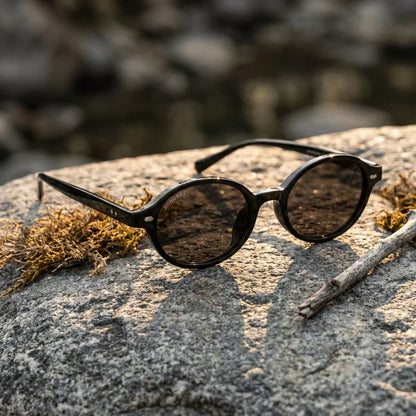 Lentes sol Capri polarizados UV400 paisaje patagonico naturaleza sustentable Bonoboss #color_negro