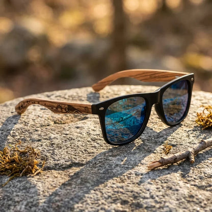 Lentes sol Acacia Designer's polarizados UV400 paisaje patagonico naturaleza sustentable Bonoboss #color_surf-sky