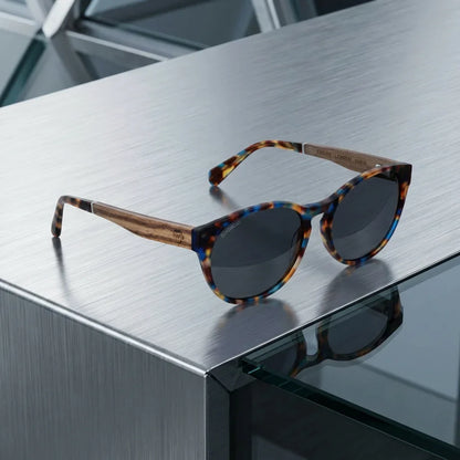 Chiloé 110 Carey lentes de sol UV400 acabado estampado tortuga carey estilo retro para hombre y mujer #color_carey