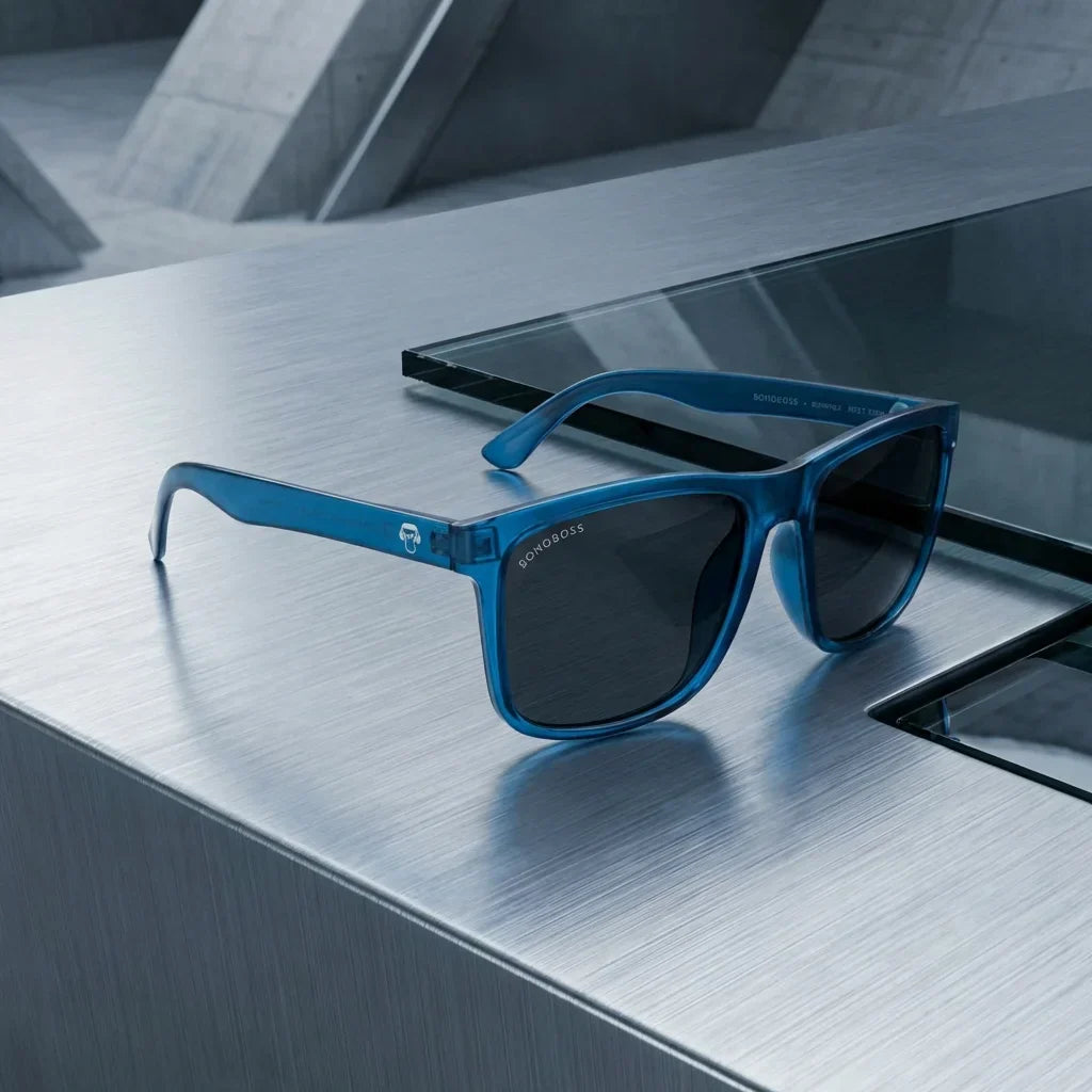 Rapanui RPET gafas polarizadas acabado azul ocean estilo retro para hombre y mujer #color_ocean