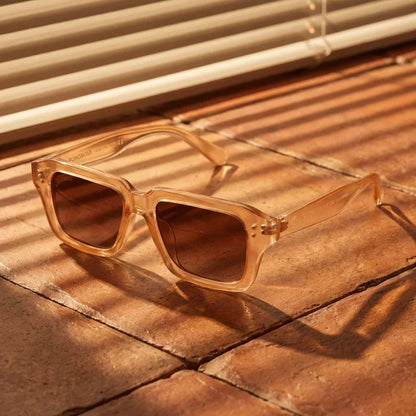 Lentes sol Verona polarizados UV400 fotografia editorial Bonoboss #color_champagne