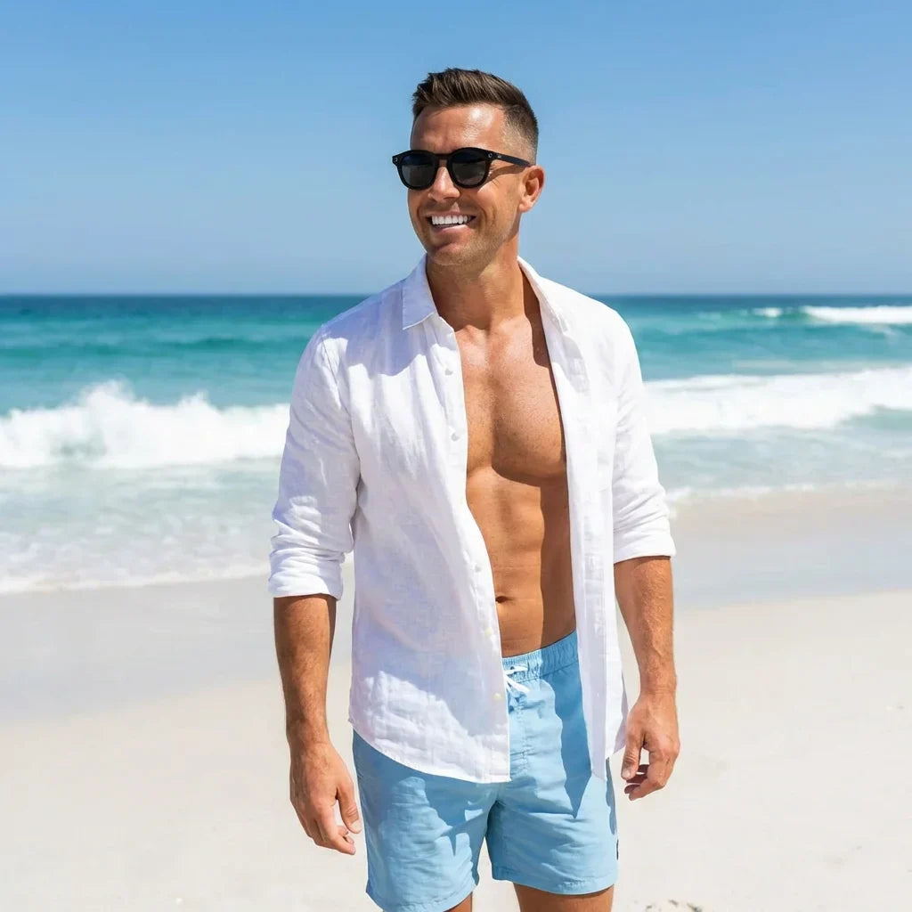 Lenga lentes polarizados hombre negro diseño frontal #color_negro