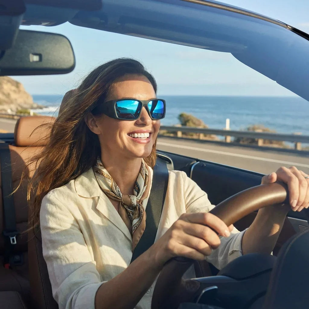 Vista frontal de Salmon Seeker gafas de sol hombre color sky #color_sky