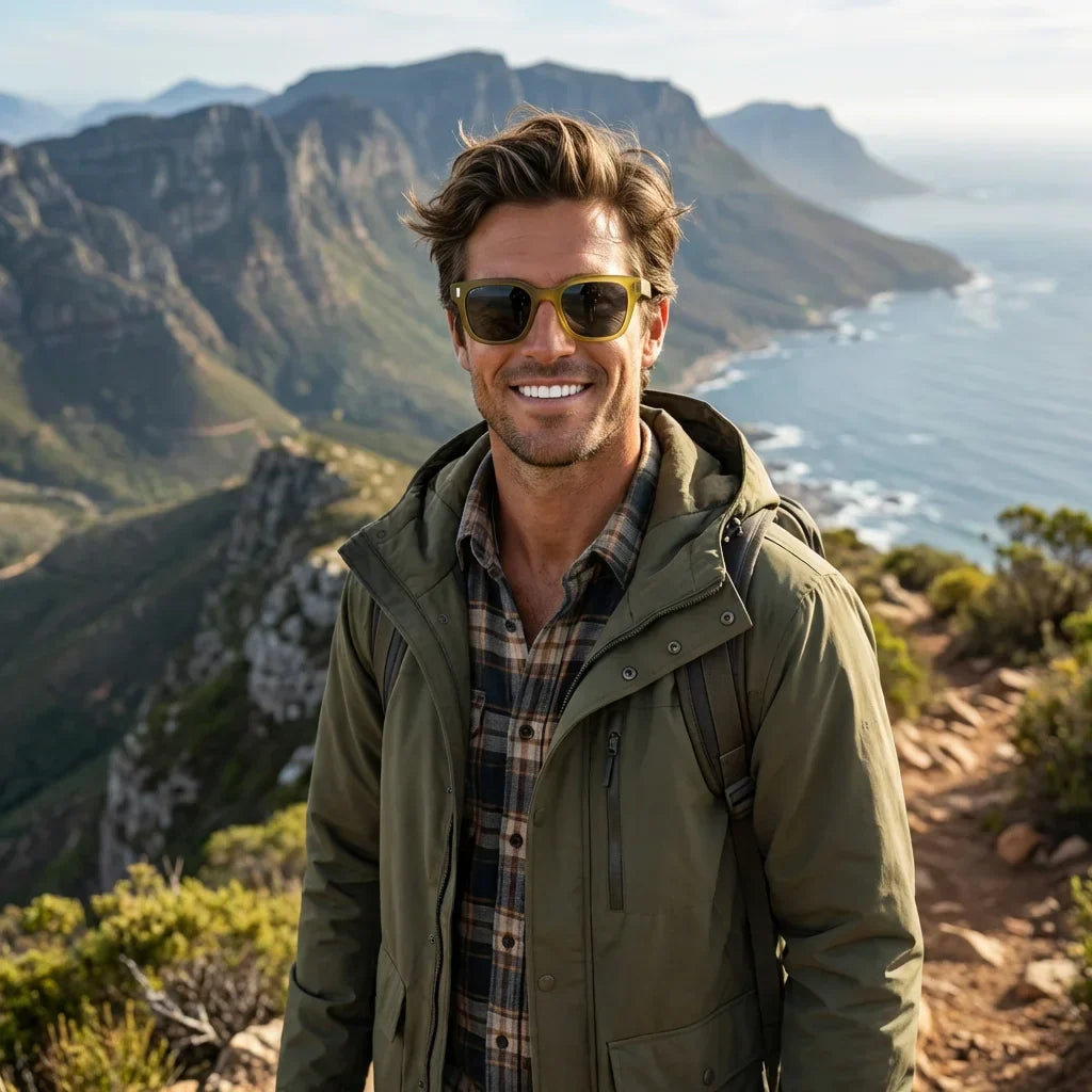 Osorno RPET anteojos de sol olive vista frontal para hombre #color_olive