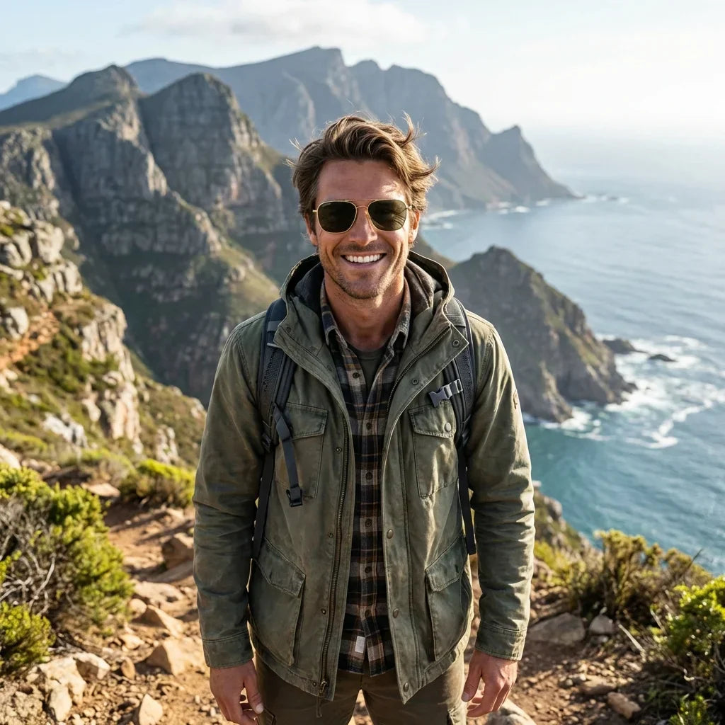 Commander Reverse gafas polarizadas G15 verde militar diseño frontal para hombre #color_g15