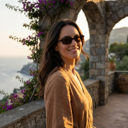 Tono carey clásico Navarino lentes de sol mujer vista de frente #color_carey