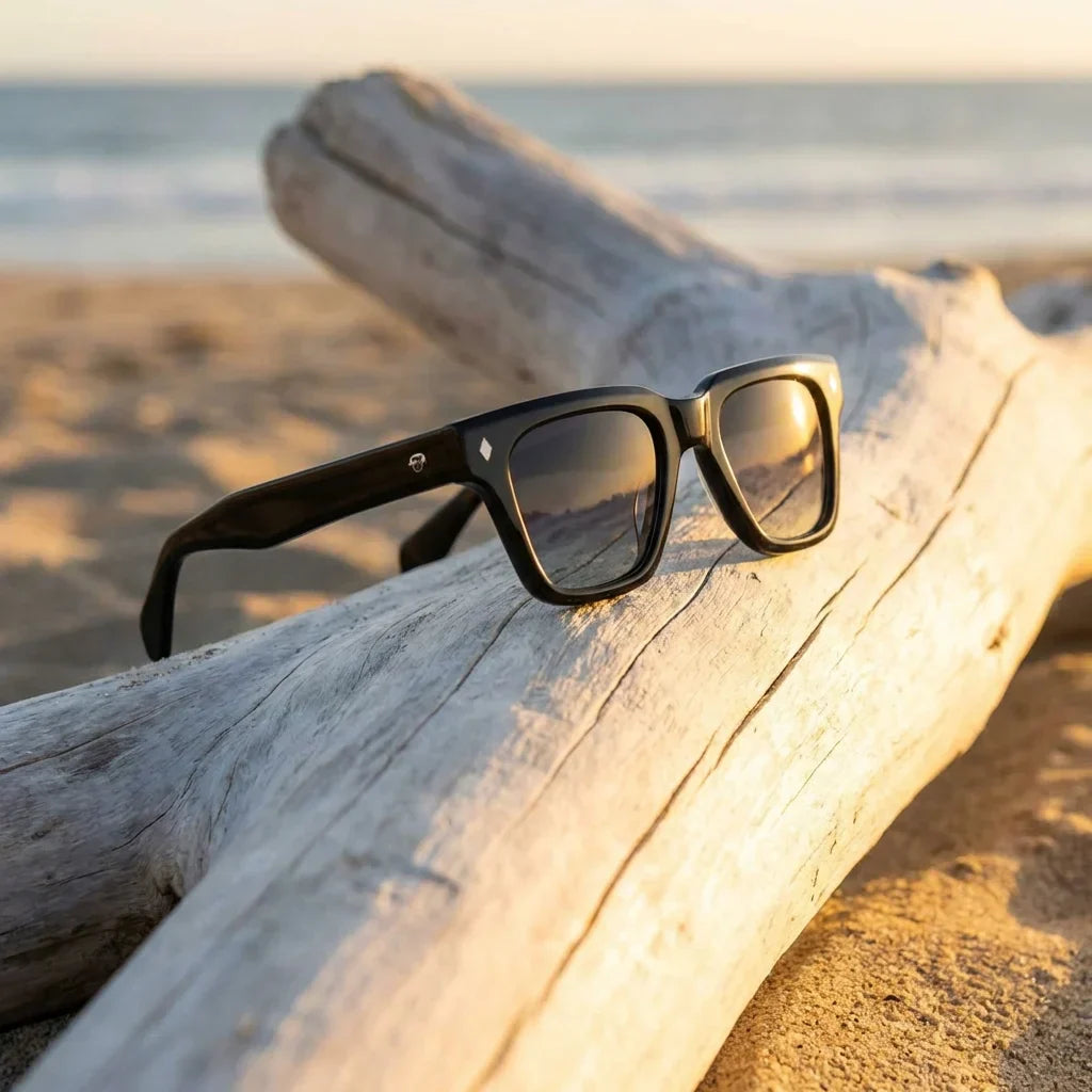 Bruno en lentes polarizados de frente patas de madera #color_degrade