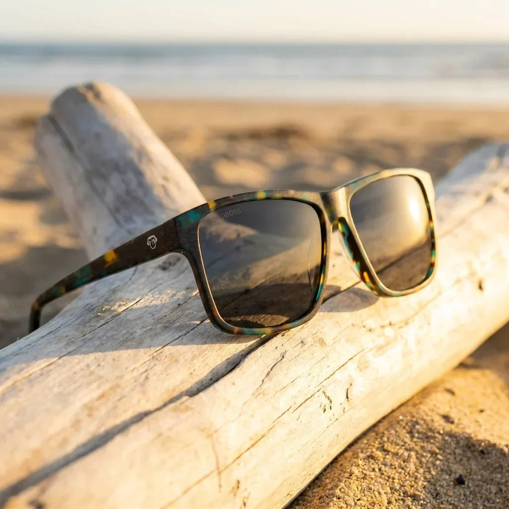 Vista frontal de Keule gafas de sol color verde para hombre y mujer #color_verde