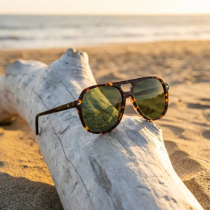 Orson E.D lentes de sol hombre premium tono carey clásico vista frontal #color_carey