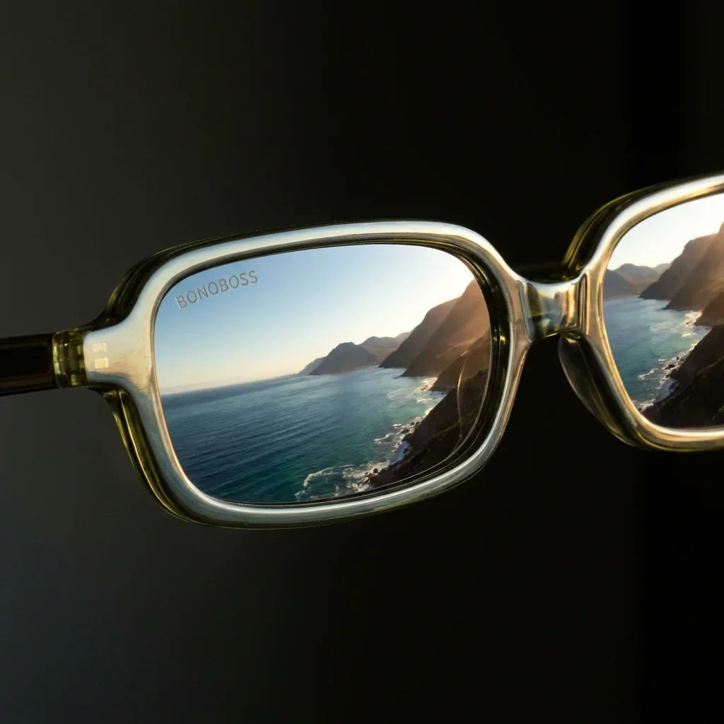 Navarino lentes de sol UV400 acabado verde estilo retro para hombre y mujer #color_verde